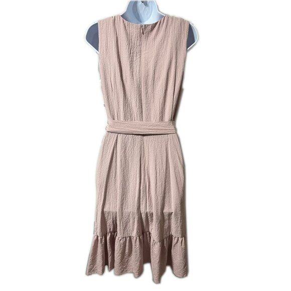 NWOT Calvin Klein Blush Pink Textured A-line Dress, Size 10 - Picture 2 of 9